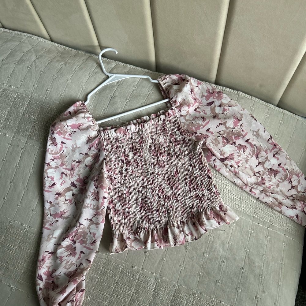 Floral Smocked Women's Top